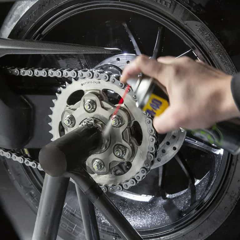 How To Clean A Motorcycle Chain | Motorcycle Chain Cleaner | WD-40