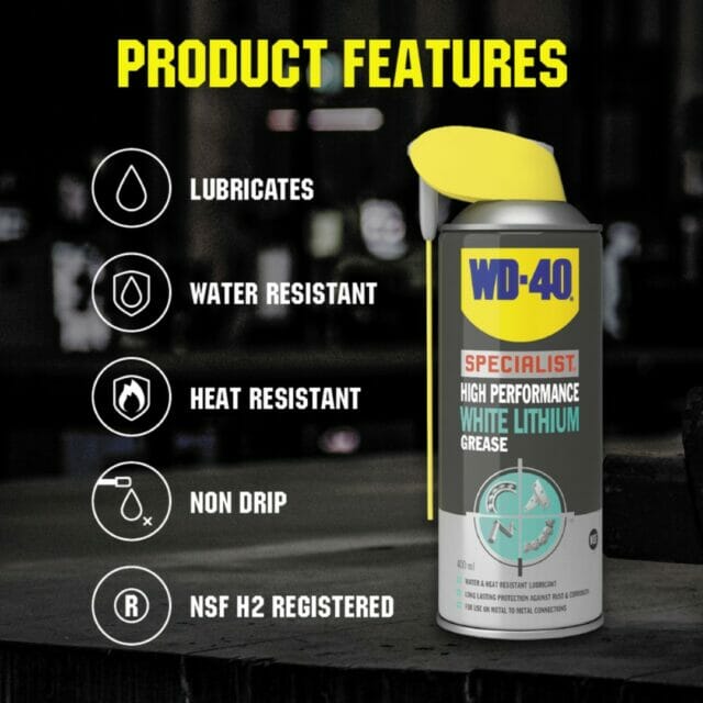What Is White Lithium Grease Spray? WD40 UK