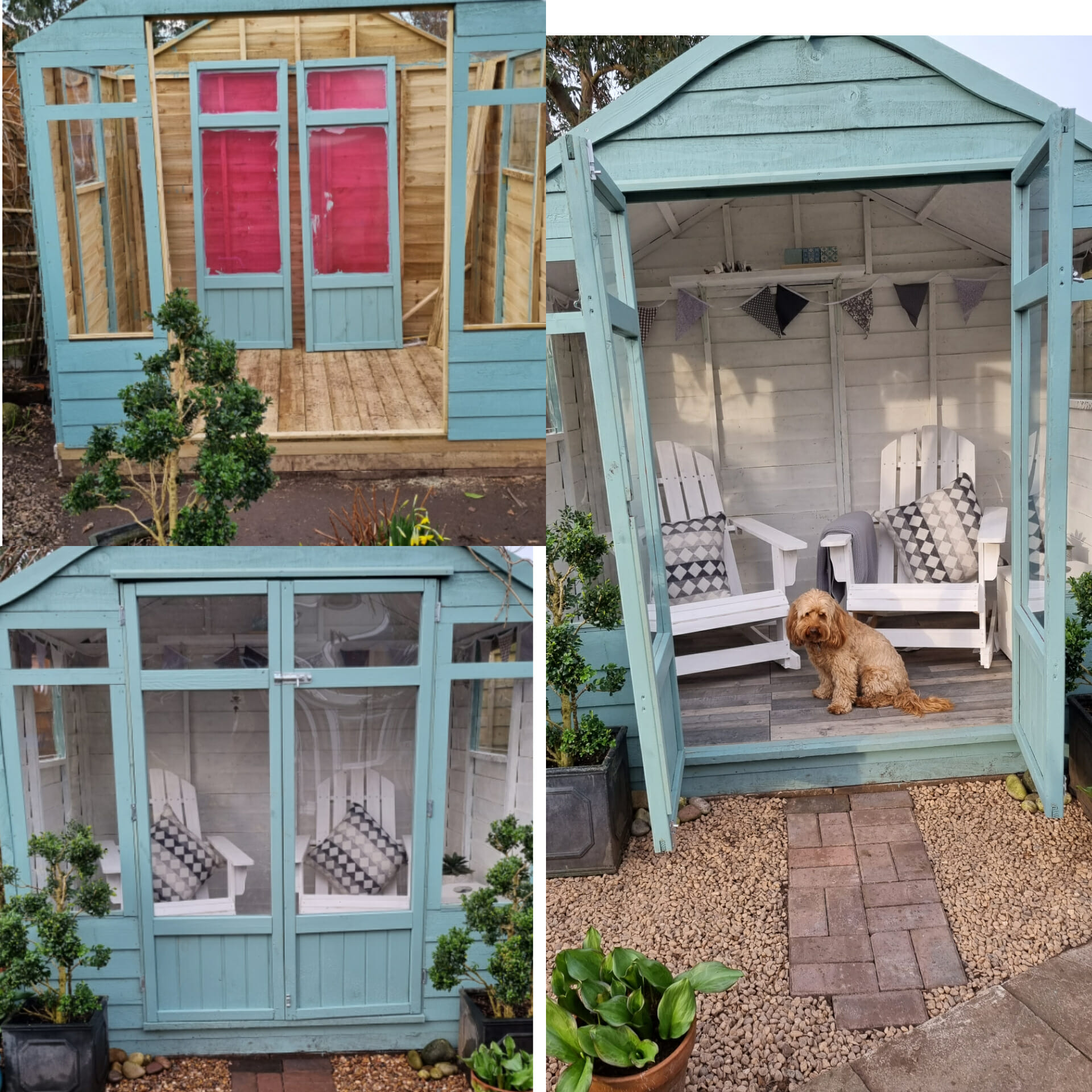 3 photos summerhouse